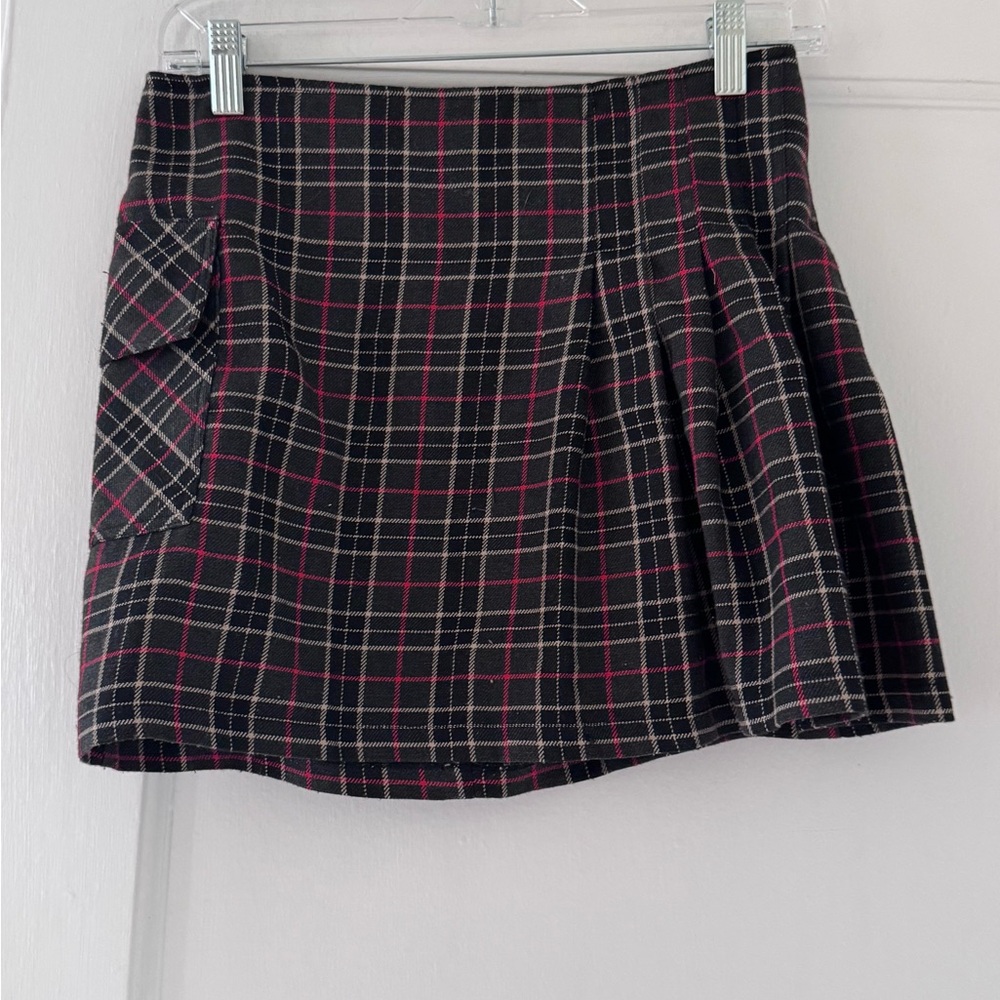 UP2 Plaid Mini Skirt Y2K  Vintage Preppy
